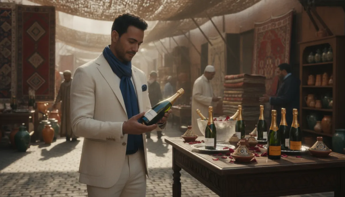 sourcing premium champagne for Morocco