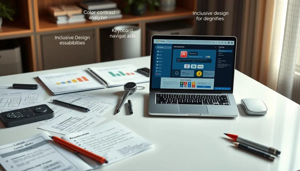 Web accessibility design tools