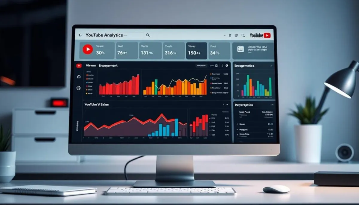 YouTube analytics dashboard